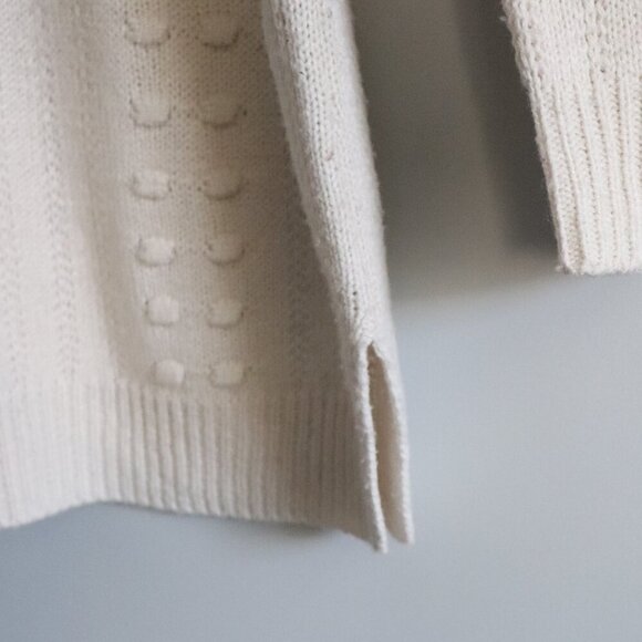 Joe Fresh Women's Sz M White Crewneck Lightweight Knit Stretch Pullover‎ Sweater - Picture 8 of 12